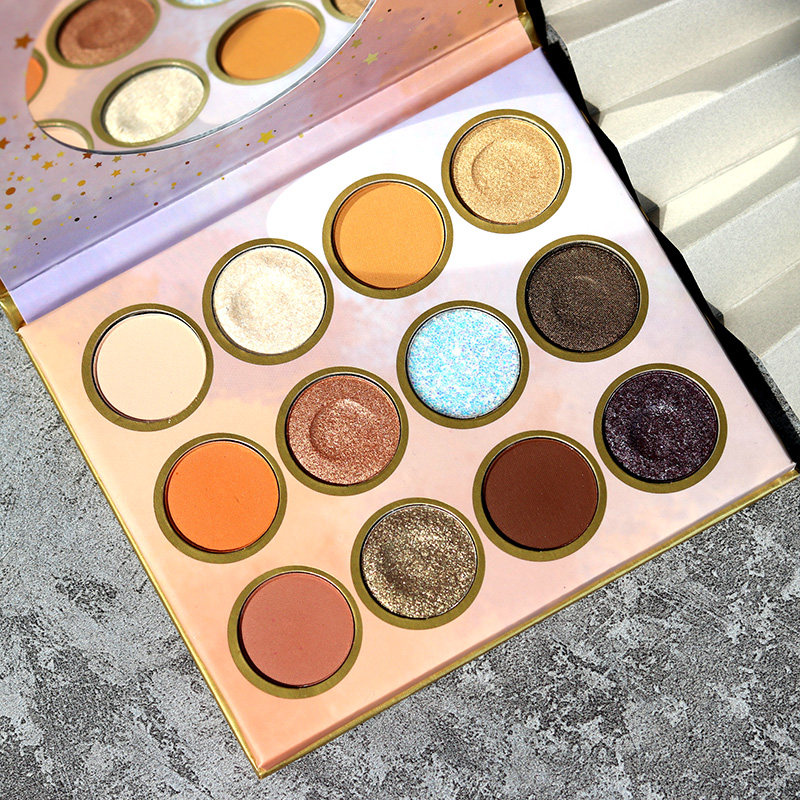 Li Jiaqi Recommended Eye Shadow Discs in Superfire Sparkling Pink Affordable students Waterproof Color Makeup with Red Red Color