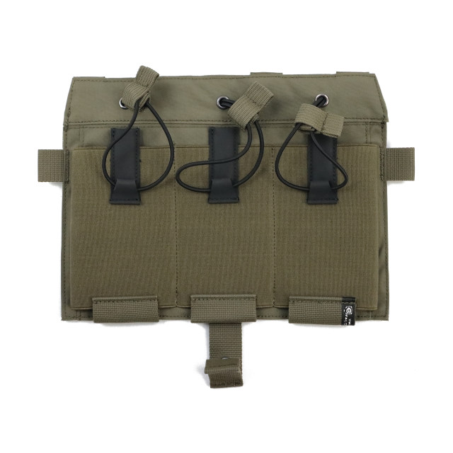 TWTwinFalconsJPC2.0 elastic triple panel molle front panel 500D matte M079