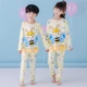 Đồ ngủ trẻ em cho bé trai rơi 3 bông dài tay 5 trẻ lớn 7 quần áo gia đình 9 bé gái quần bé dịch vụ điều hòa tuổi đồ bộ mặc nhà cao cấp