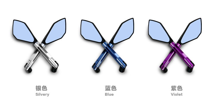 Gương xe máy điện chính hãng sửa đổi gương chiếu hậu CNC chính hãng Yamaha xe thể thao Gương nhôm hợp kim ngược gương gương xe máy nhỏ tròn