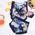 Baibao sợi chia áo tắm ngực nhỏ tập bụng giảm béo boxer chia ba mảnh phụ nữ tắm nước nóng mùa xuân - Bộ đồ bơi hai mảnh áo tắm 2 mảnh Bộ đồ bơi hai mảnh