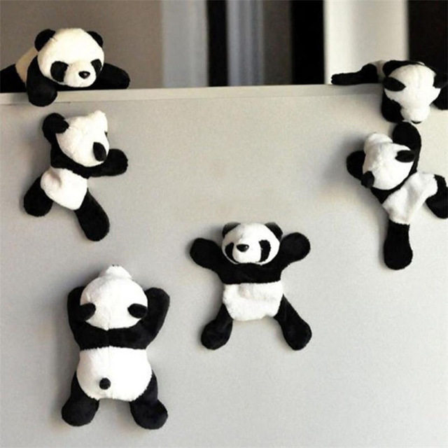 Pioneer Panda Refrigerator with plush Chinese cute creative convenience magnetic sticker feature souvenir Chengdu gift