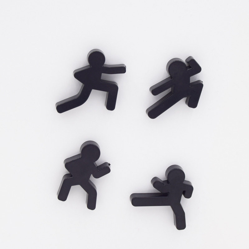 4 Kung Fu Kid fridge with Ninja Black Shadows Ninja magnet Man Magnetic Suction Iron Stone Children Toy Boy-Taobao