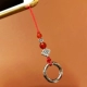 Agate pha lê điện thoại di động dây khóa cá nhân chống rơi tháo gỡ vòng mặt dây chuyền nam và nữ mô hình mặt dây chuyền phong cách Trung Quốc mặt dây chuyền - Nhẫn