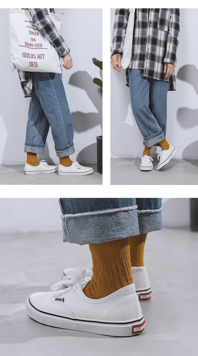 Kéo lại giày nam Giày nữ đôi giày vải đôi giày thể thao nữ phiên bản Hàn Quốc của ulzzang Harajuku giày thấp giày converse cao cổ