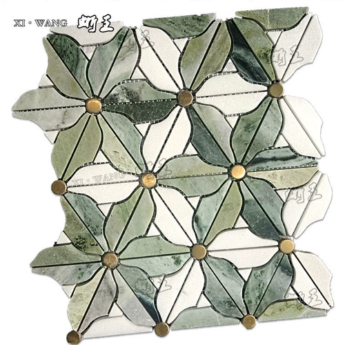 Мозаика из ракушки из натурального камня, мозаика для гардеробной, мраморная плитка, настенная и напольная плитка для ванной комнаты, фоновая стена в стиле ретро