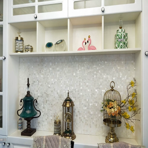 Мозаичная плитка в виде ракушки для ванной комнаты, кухни, настенная плитка, натуральный рябчатый фон, наклейки на стену, плитка для ванной комнаты, напольная плитка, украшение