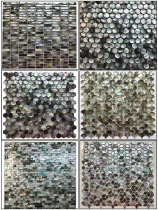 20MM Black Butterfly Mosaic Tile Natural Shell Bathroom Living Room Bar Entrance Border TV Background Wall