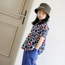 (Persimmon) spot 100 high-grade atmospheric printed tops (ultra-thin and highly breathable) ~ Insect Sound home