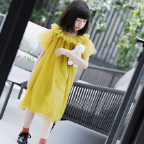 Dioshi childrens clothing ~ (spot) fairy childrens dream super soft princess yarn skirt ~ insect ring home