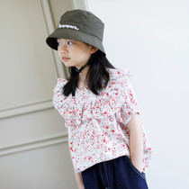 (Persimmon) spot 100 super high breathable soft sweet little shirt ~ Insect Sound home