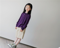 Persimmon (spot) slack light soft worsted wool casual sweater ~ worm ring