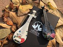 Resin pipa guqin Ruan Xian Chinese musical instrument model refrigerator sticker tile Hanfu cultural creative gifts