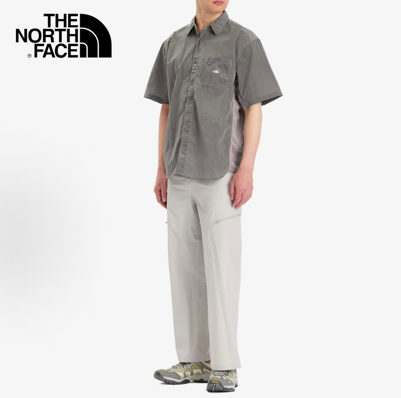 The North Face Ss25 Breathable, Comfortable and Simple Short-Sleeved Shirt for Men, High-Rise Gray 8Ckh The North Face Ss25 Breathable, Comfortable and Simple Short-Sleeved Shirt for Men, High-Rise Gray 8Ckh