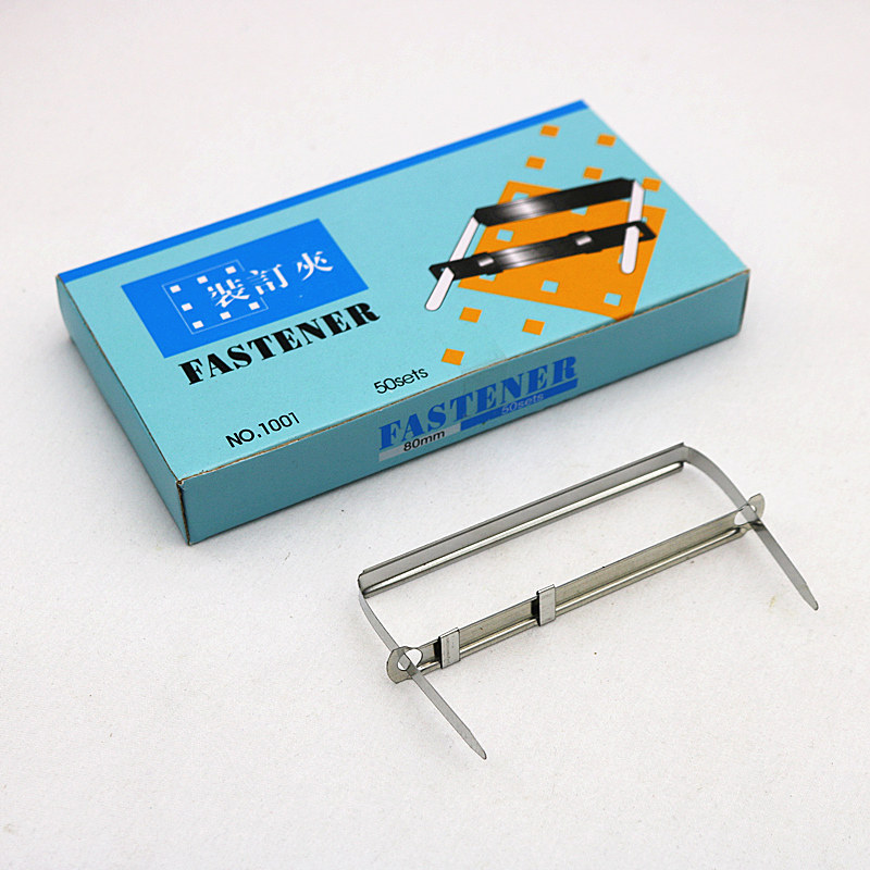 FASTENER1001 iron binder double-hole data binder metal binder punching machine with 80mm