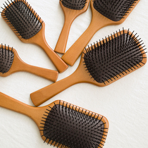 Used all know the export single high quality antistatic beech air bag comb air cushion massage wood comb