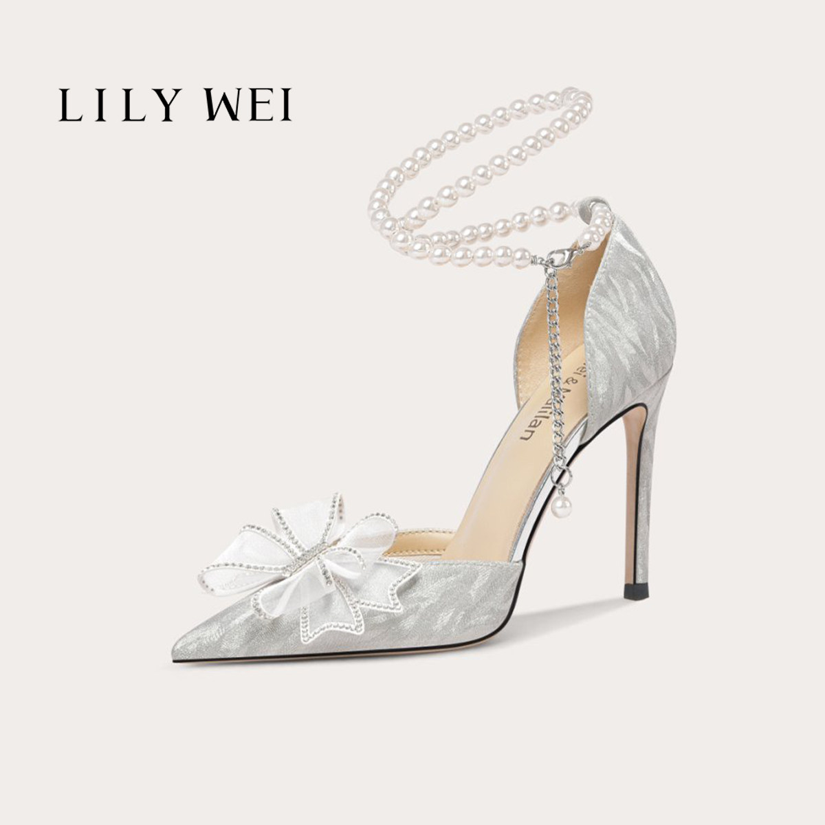 Lily Wei's 【Bridal】Qixi Festival Gift: Popular High Heels, Crystal Sandals for Women, 18th Birthday Ceremony