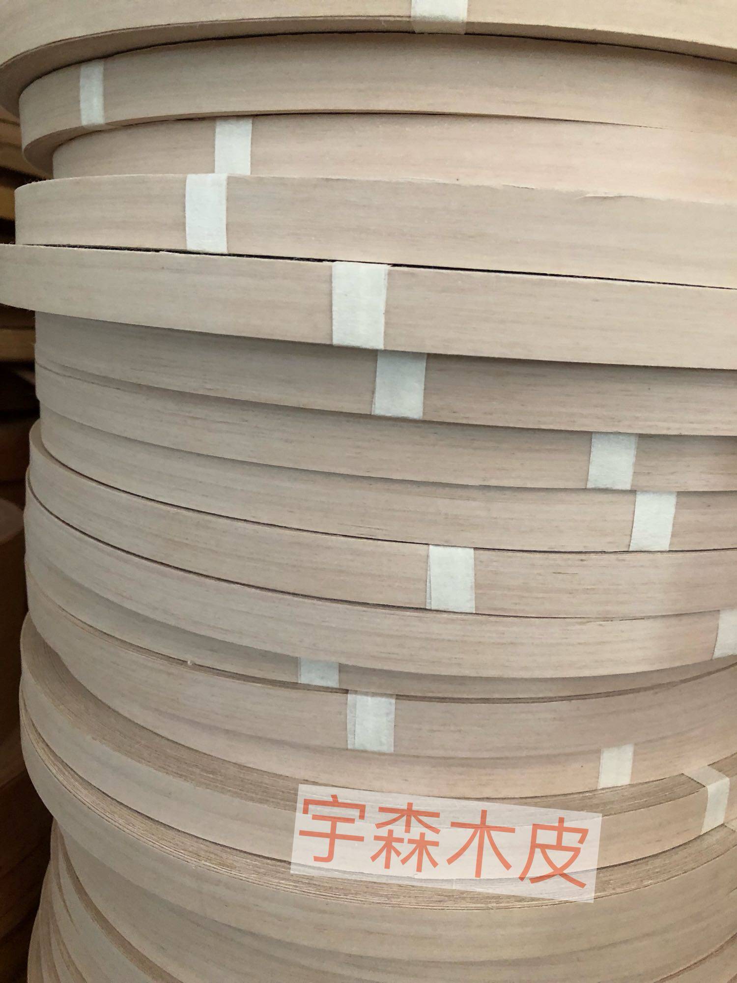 Paint technology silver pear edge banding strip non-woven fabric refers to the wood peel environmental protection UV leather furniture door banding strip decoration