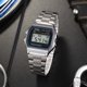 Casio Casio watch men's retro small square silver watch student female quartz electronic A158W A159W