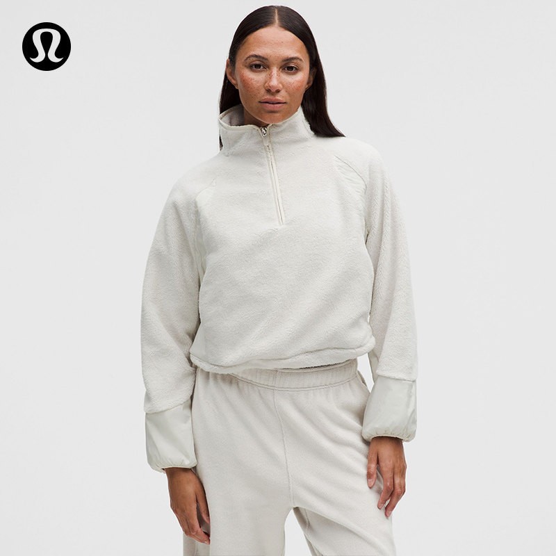 Contrast Fleece Women's Color-Block Fleece Half-Zip Jacket丨Lululemon丨Lw3Kads