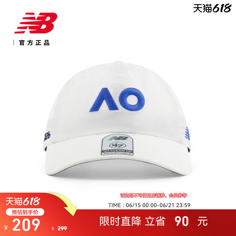 New Balance Nb Genuine Men's and Women's Australian Open Series Tennis Sports Cap Lah51800