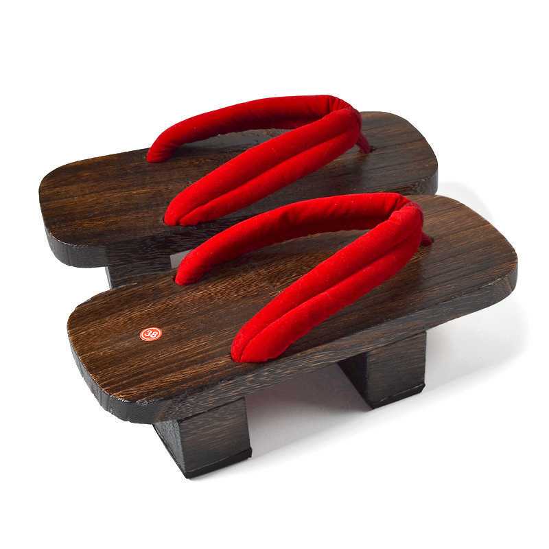 和服花魁二齿木屐女生人字拖鞋家居高跟日式原单cosplay 道具