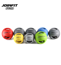 joinfit binaural medicine ball rubber ball fitness training balance elastic ball gravity ball double handle fitness ball