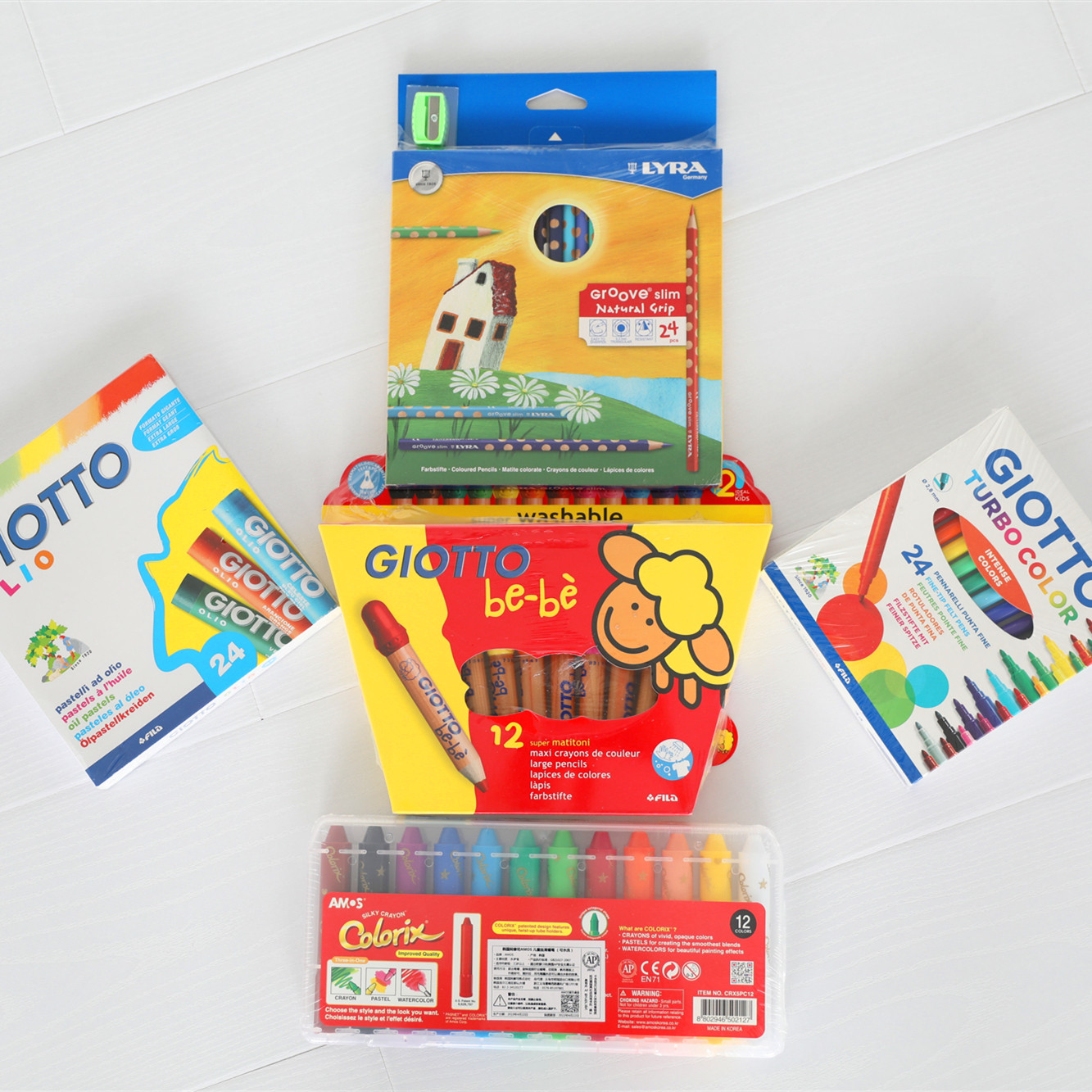 Giotto Italy imported watercolor pen crayon set children's drawing pen non-toxic washable student kindergarten