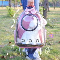 Pet Transparent High Face Value Cat Bag Out Portable Space Cabin Large Capacity Winter Double Shoulder Handy Cute Personality