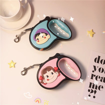 Dog Pets Traction Rope Automatic Telescopic Small Dog Cute Pink Walking Dog Rope Teddy Out Dog Rope Young Dog