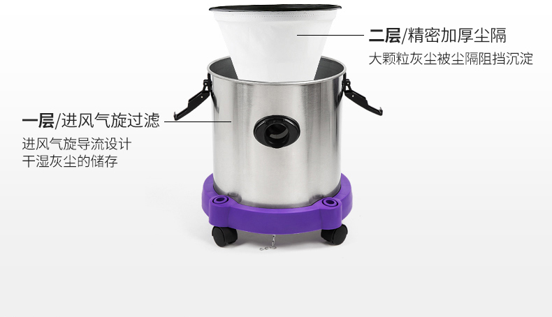 may hut Jinghua 1800w máy hút bụi gia đình mạnh khô và ướt thương mại công nghiệp công suất cao cầm tay loại máy hút bụi - Máy hút bụi robot lau nhà medion