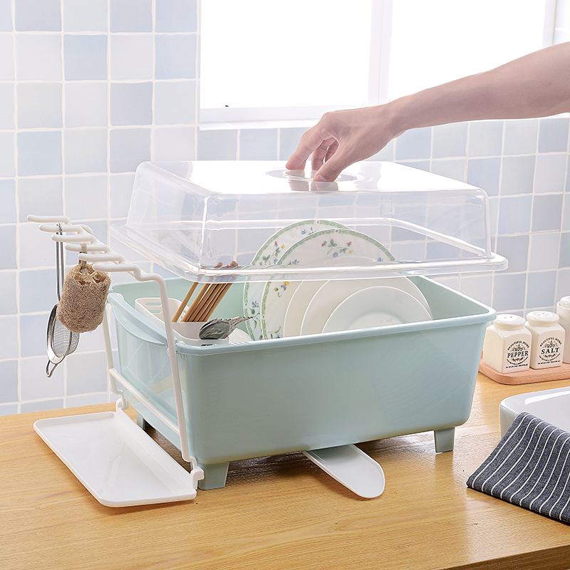 Usd 21 54 Drain Bowl Rack Kitchen Cupboard Plastic Lid Box Drain Bowl Rack Kitchen Cupboard Plastic Lid Box Tableware Racks Storage Dishes Shelves