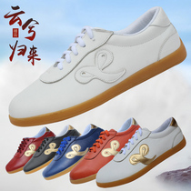 Tai chi shoes martial arts shoes Xiangyun Niu Bull bottom soft cow leather head cow leather real cow leather male and female identical race shoes