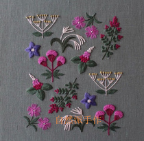 Natural style hand made Japanese home decoration painting embroidery material bag diy hand embroidery