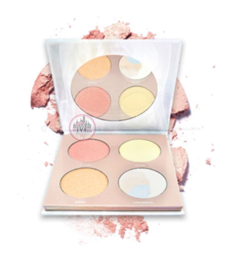 Gửi một bàn chải có độ bóng cao! VENUS MARBLE Venus bằng đá cẩm thạch bốn màu frit có độ bóng cao để làm sáng khay sửa chữa phấn bắt sáng