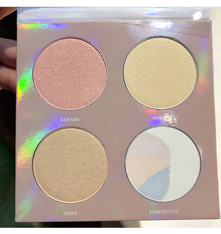 Gửi một bàn chải có độ bóng cao! VENUS MARBLE Venus bằng đá cẩm thạch bốn màu frit có độ bóng cao để làm sáng khay sửa chữa phấn bắt sáng