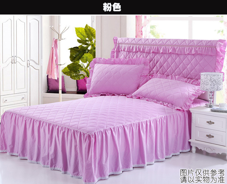 Cotton nhà dệt bộ đồ giường cotton màu sắc chăn bông / giường bọc bông đệm cộng với váy bông - Váy Petti váy giường khách sạn