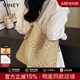 Viney Woven Bag 2026 New Travel Vacation Tote Bag Casual Large Capacity Single Shoulder Straw Bag Large Bag