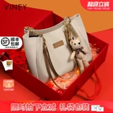 Viney Летняя вместительная и большая сумка на одно плечо, из натуральной кожи, изысканный стиль