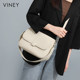Viney Bag Women's 2025 New Summer Small Square Bag Genuine Leather Women's Bag High-end Commuter Portable Crossbody Bag