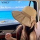 Viney Fischerhut, Sonnenschutzhut für Damen, Sommer 2025, neues Vinyl, Outdoor, Radfahren, Anti-UV, große Krempe