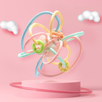 Newborn baby toy hands catch ball Manhattan baby 0-3-12 months can bite the silicone grindle to appease the rattle