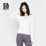 Eiger E & joy thời trang khí chất Slim V-cổ rắn màu áo thun mỏng áo len nữ 8A2017003 áo nữ đẹp