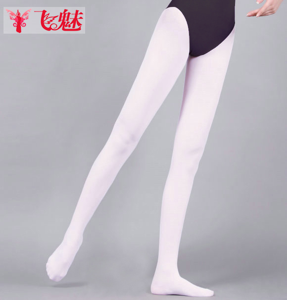 Flying charm 90D swan dance tights Adult ballet socks practice dance inner tights practice socks white