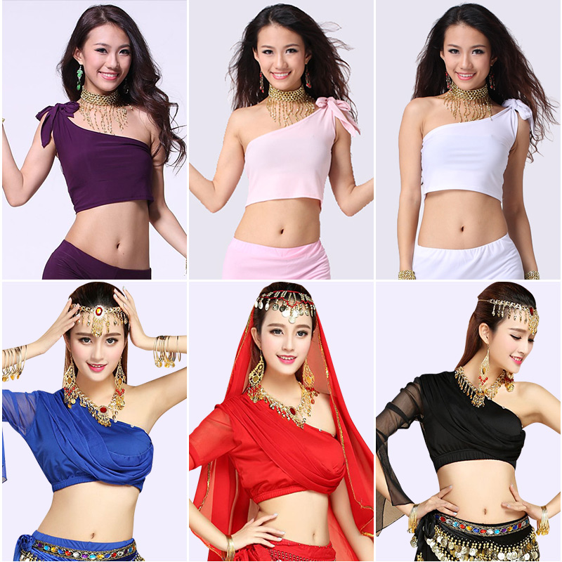 Flying Charm Belly Dance Single Shoulder Top New Shoulder Upper with Oriental Dresser River