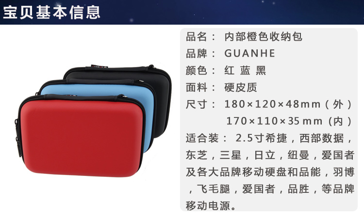 GUANHE một số lượng lớn gói đĩa cứng di động sạc bảo vệ kho báu tay áo Kho dữ liệu kỹ thuật số túi lưu trữ