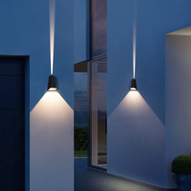 Outdoor Wall Light Waterproof Courtyard Front Wall Pillar Lights Minimalist Creativity Outdoor Garden Stairs Exterior Wall Wash Wall Light