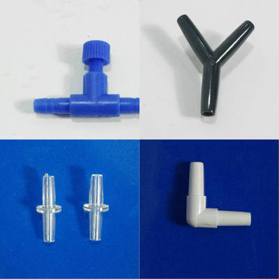Fish tank aquarium 4mm air pipe accessories, blue air regulating valve, transparent straight-through, black three-way, corner straight-through