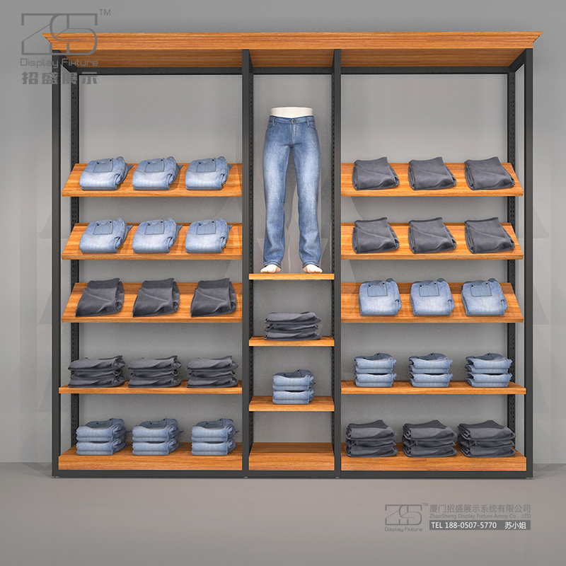 Clothing Store Pants Jeans Wardrobe Shopping Malls Men And Women