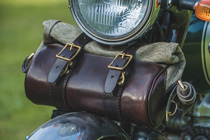  FOGY pepper salt front bag Motorcycle hanging bag side bag knight bag leather edge bag edge box